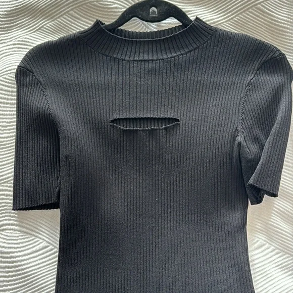 Maje cut out ribbed top - Picture 3 of 8